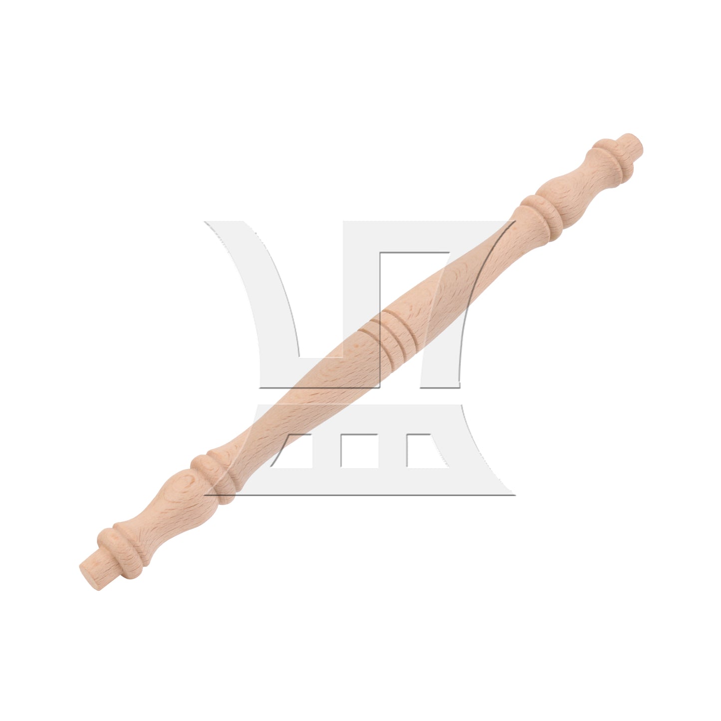 BQLZR Unpainted Wooden Spindle Baluster for Home Restaurant Decoration 9.29" x 0.71"