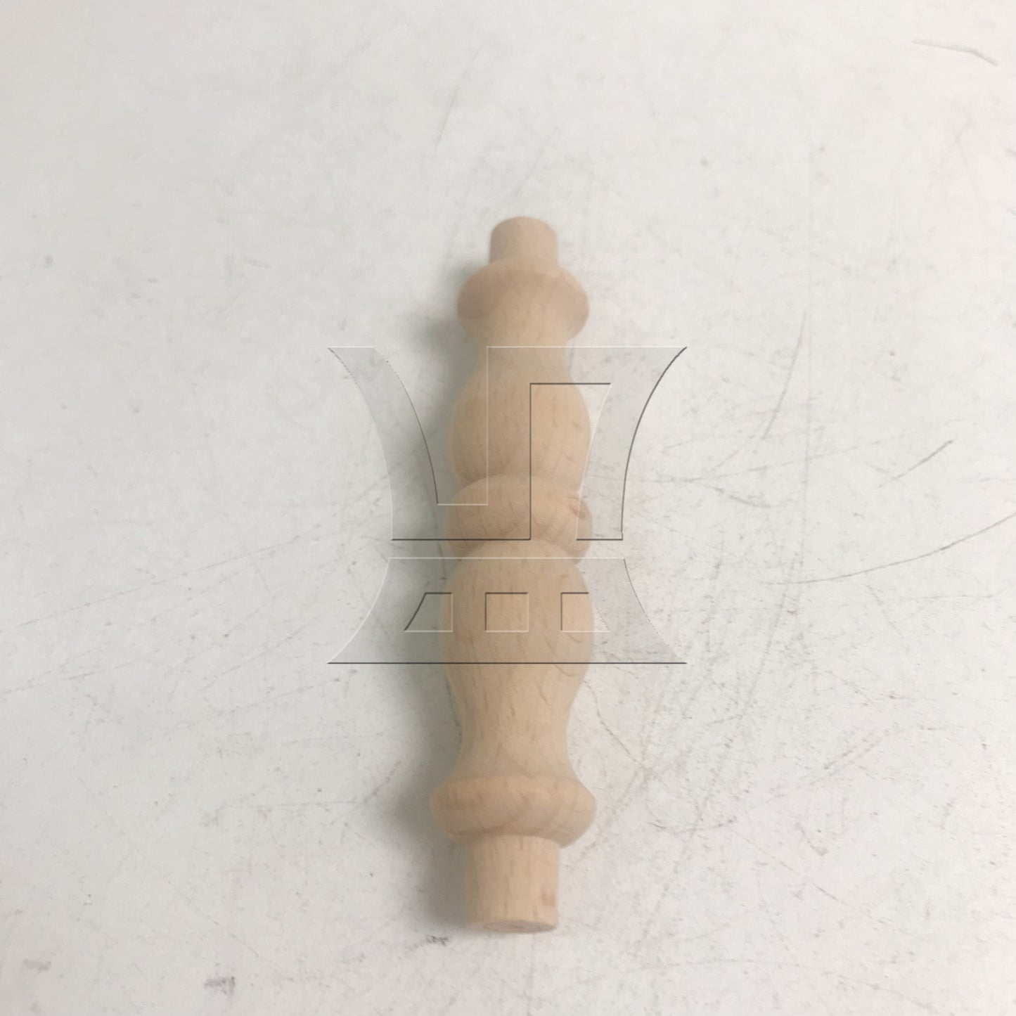 BQLZR Carved Wooden Stair Spindle Baluster for Furniture Decorations 2.95" x 0.71"