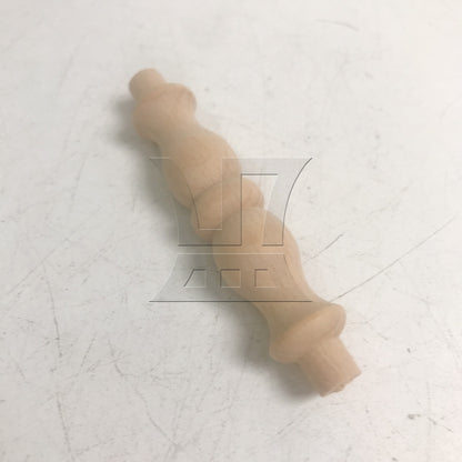 BQLZR Carved Wooden Stair Spindle Baluster for Furniture Decorations 2.95" x 0.71"
