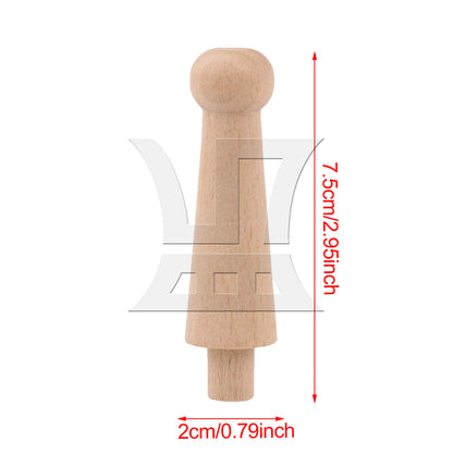 BQLZR Wooden Baluster Spindle Replacement for Furniture Miniature 2.95 x 0.79 Inch