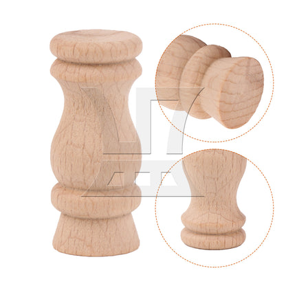 BQLZR Wooden Baluster Spindle Replacement for Furniture Miniature 1.57 x 0.67 Inch