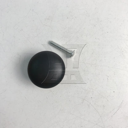 BQLZR Round Furniture Drawer Knobs for Cabinet 30mm Dia Black Modern Style w/ Screw