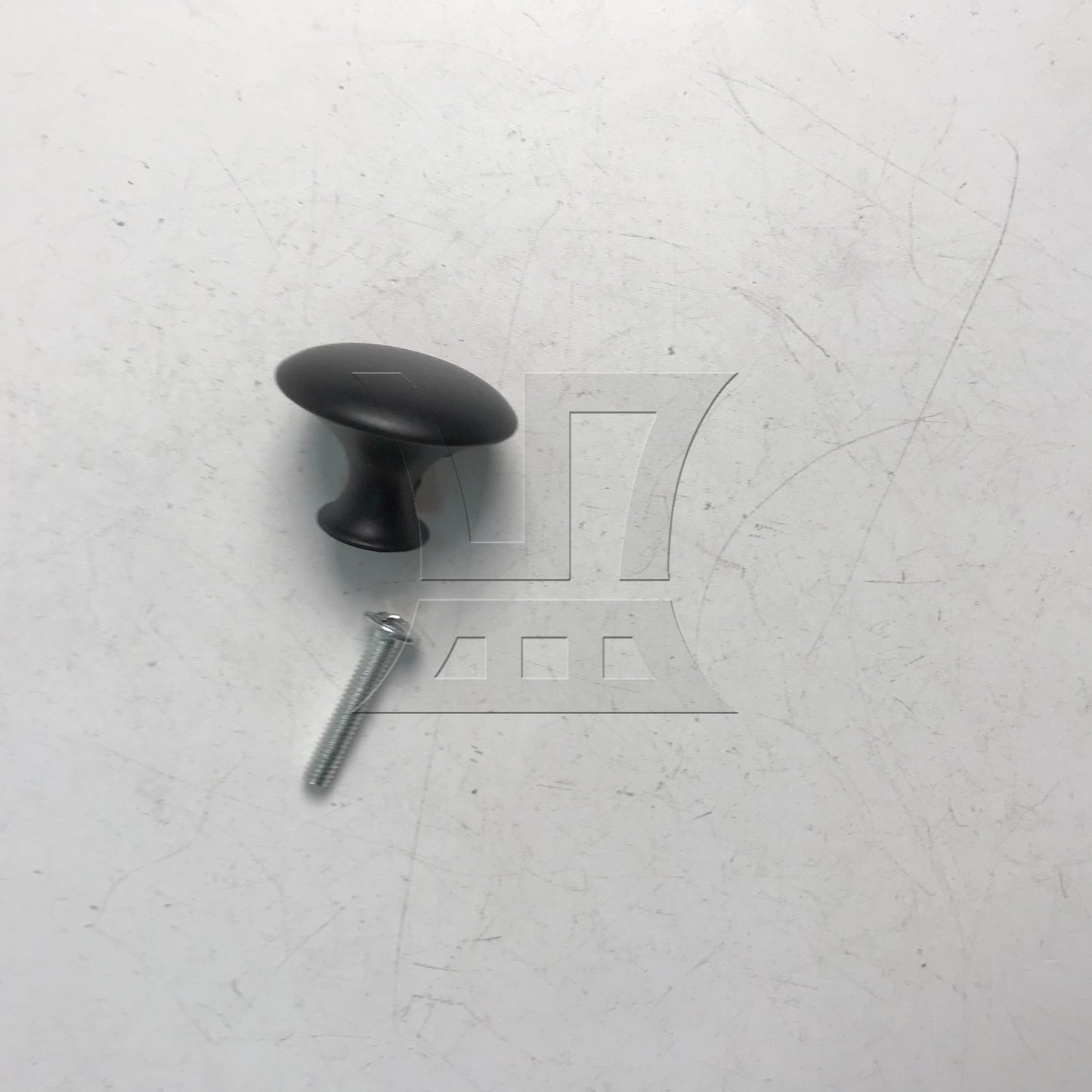 BQLZR Round Furniture Drawer Knobs for Cabinet 30mm Dia Black Modern Style w/ Screw