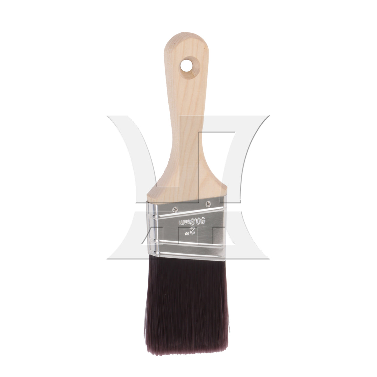 BQLZR 2 Pieces Professional Wooden Paint Brush Tools for Acrylic 2 Inch Width Set
