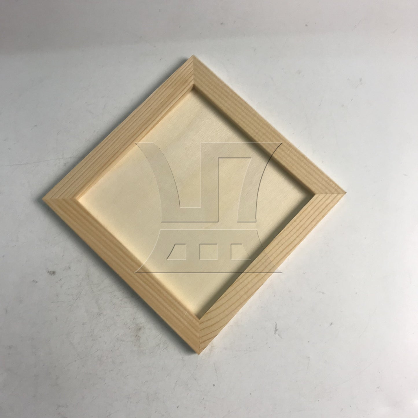 BQLZR 1pc Square Unfinished Wooden Canvas Panels Boards High-quality Material 15x15x0.9cm
