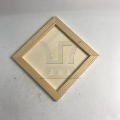 BQLZR 1pc Square Unfinished Wooden Canvas Panels Boards High-quality Material 15x15x0.9cm