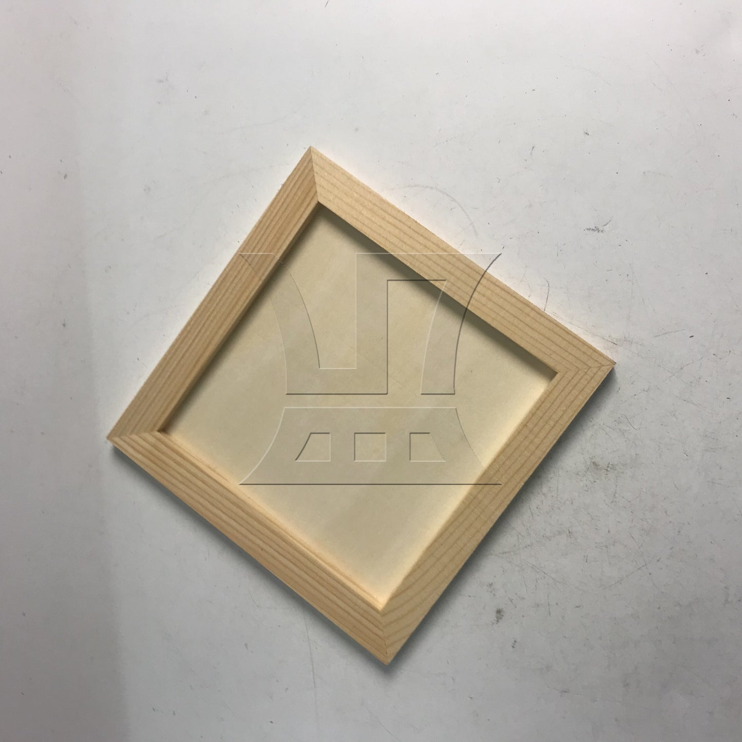 BQLZR 1pc Square Unfinished Wooden Canvas Panels Boards High-quality Material 15x15x0.9cm
