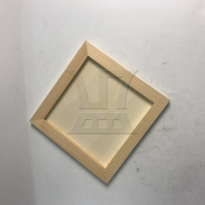 BQLZR 1pc Square Unfinished Wooden Canvas Panels Boards High-quality Material 15x15x0.9cm