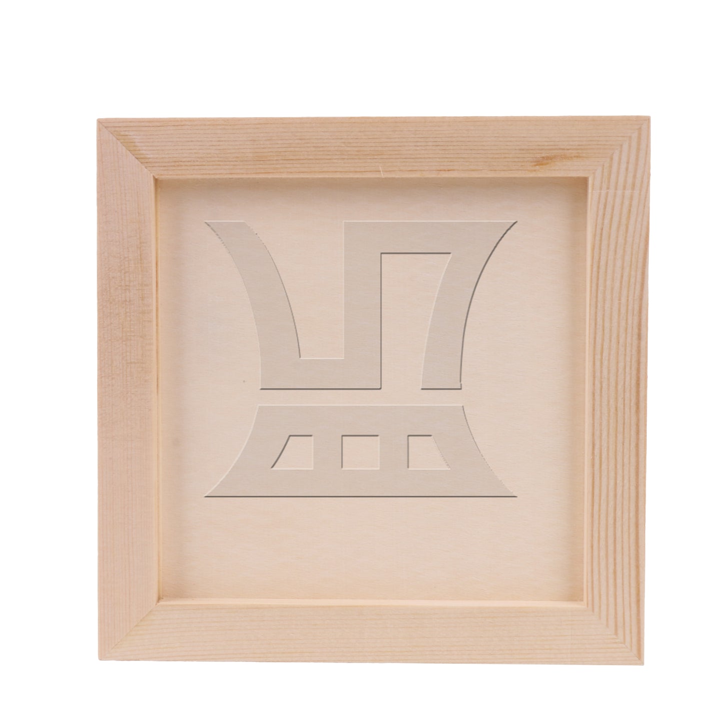 BQLZR 1pc Square Unfinished Wooden Canvas Panels Boards High-quality Material 15x15x0.9cm