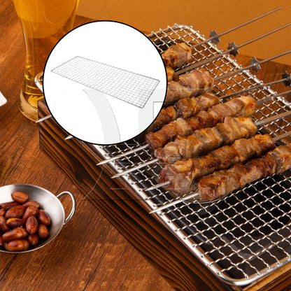 BQLZR Stainless Steel Cooling Baking Rack for Biscuits Cake 17.32 x 7.48 Inch Silver