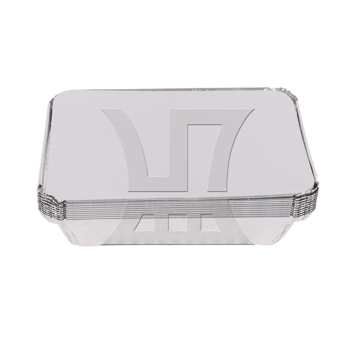 BQLZR 10PCS Aluminum Pans w/ Lids 2.25LB Capacity Foil Food Containers for Barbecue