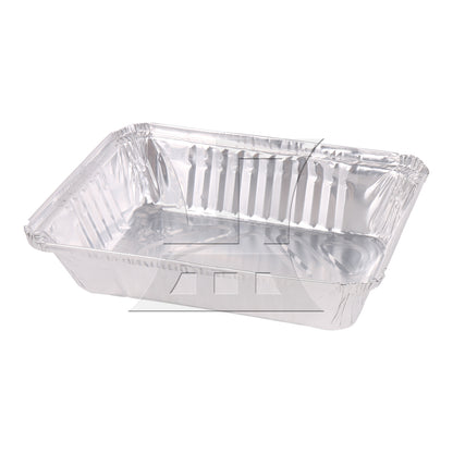 BQLZR 10PCS Aluminum Pans w/ Lids 2.25LB Capacity Foil Food Containers for Barbecue