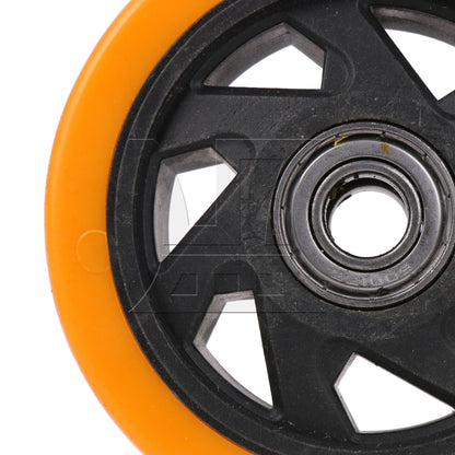 BQLZR 2pcs orange nylon lightweight casters