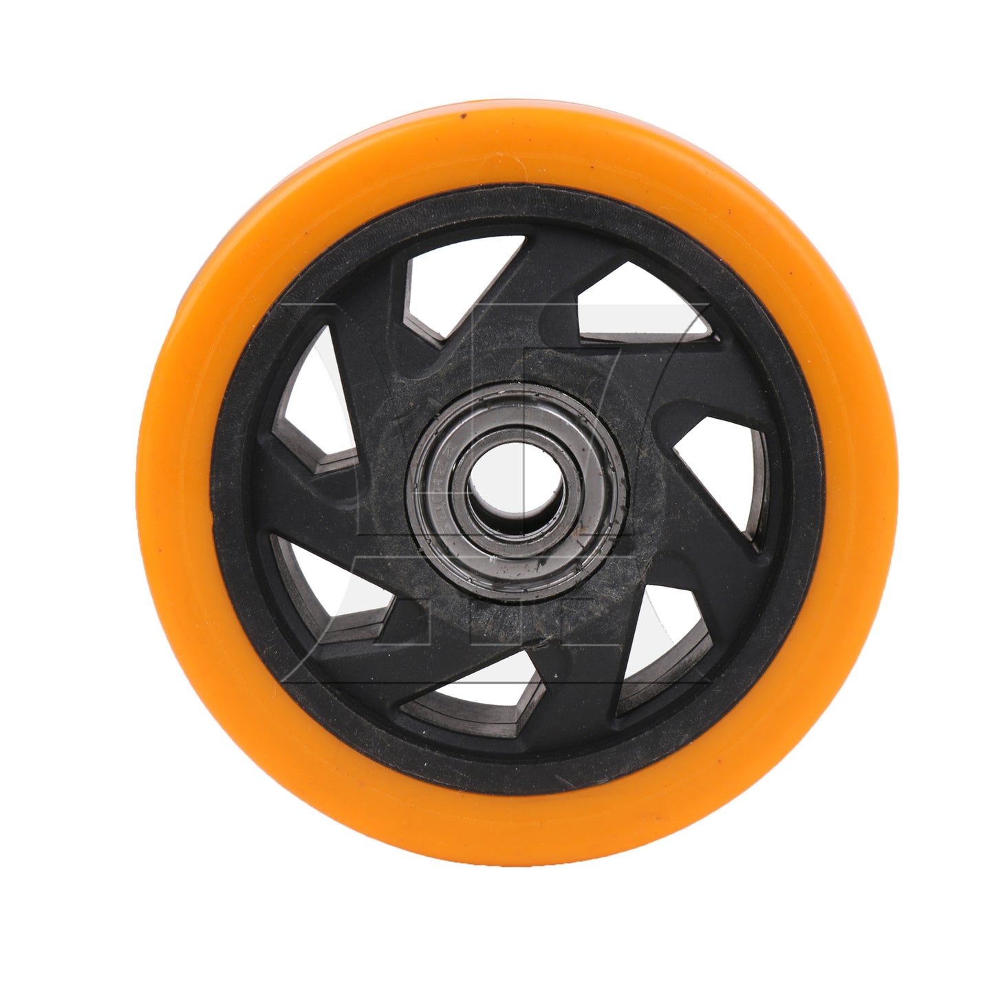 BQLZR 2pcs orange nylon lightweight casters