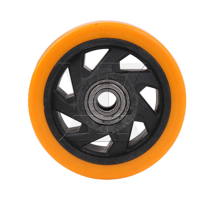 BQLZR 2pcs orange nylon lightweight casters