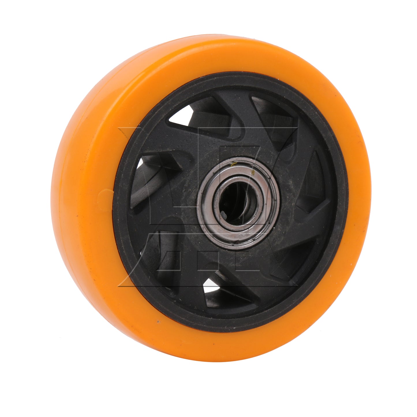 BQLZR 2pcs orange nylon lightweight casters