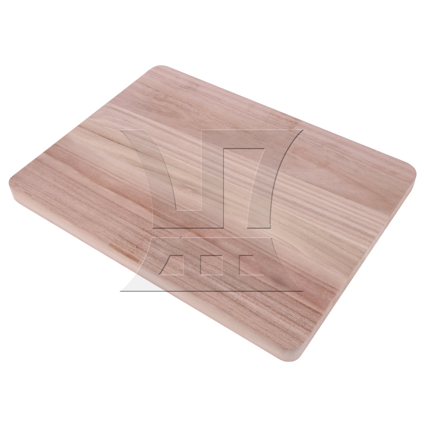 BQLZR 1PC Solid Wood Floating Shelves Round Corner Wardrobe Board 40x30x2.5cm Natural Color