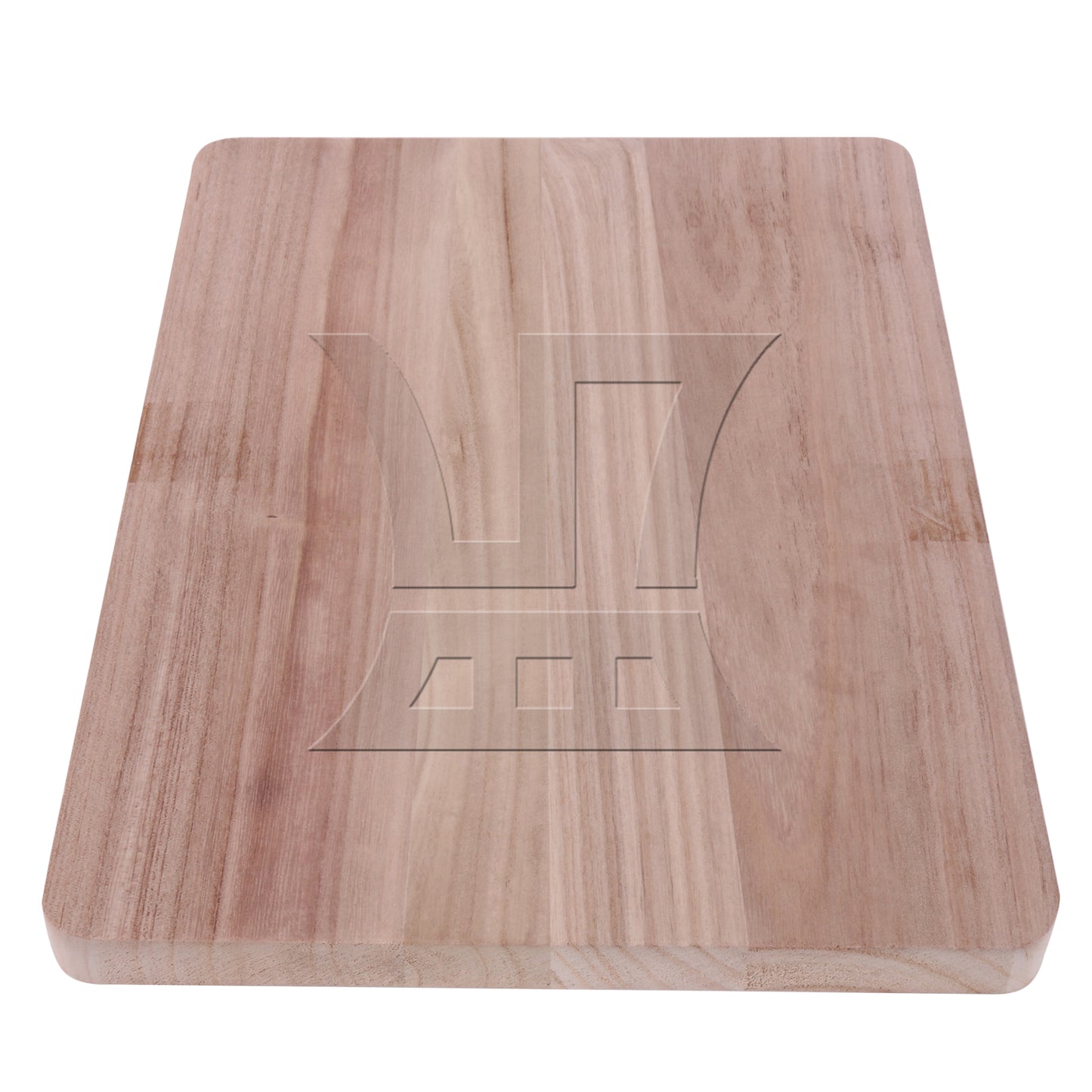BQLZR 1PC Solid Wood Floating Shelves Round Corner Wardrobe Board 40x30x2.5cm Natural Color