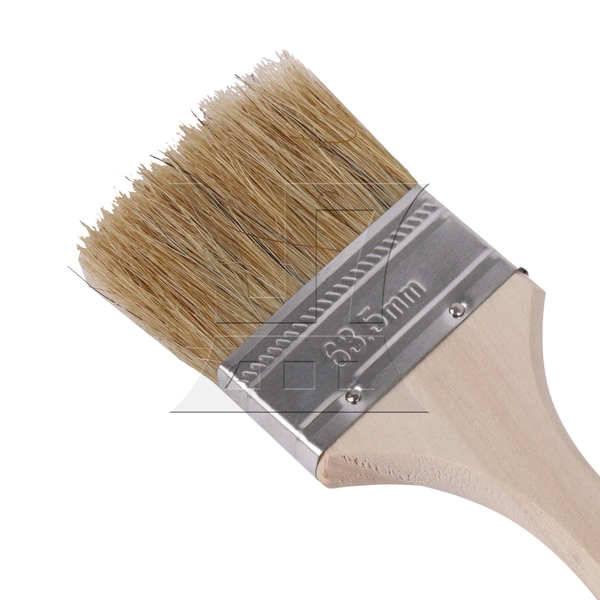 BQLZR 1pc Paint Brush White Hard Bristles 2.5 Inches Wide for Wall Graffiti, Large Area Coloring
