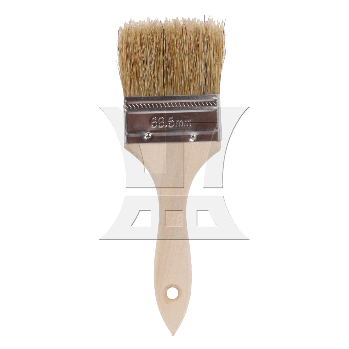 BQLZR 1pc Paint Brush White Hard Bristles 2.5 Inches Wide for Wall Graffiti, Large Area Coloring