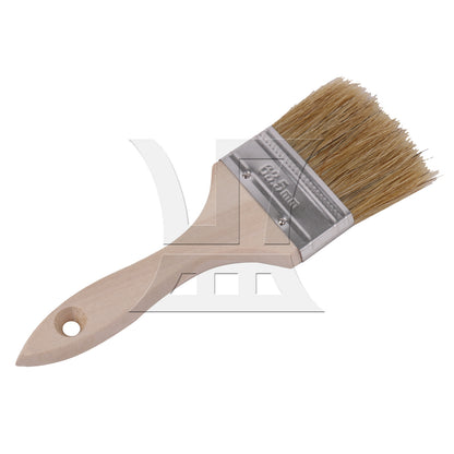 BQLZR 1pc Paint Brush White Hard Bristles 2.5 Inches Wide for Wall Graffiti, Large Area Coloring