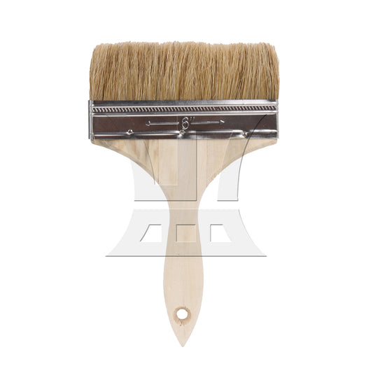 BQLZR 1pc Paint Brush White Hard Bristles 6 Inches Wide for Wall Graffiti, Large Area Coloring
