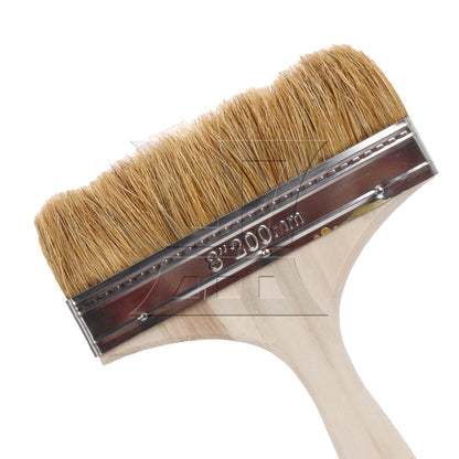BQLZR 1pc Paint Brush White Hard Bristles 8 Inches Wide for Wall Graffiti, Large Area Coloring