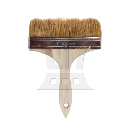 BQLZR 1pc Paint Brush White Hard Bristles 8 Inches Wide for Wall Graffiti, Large Area Coloring