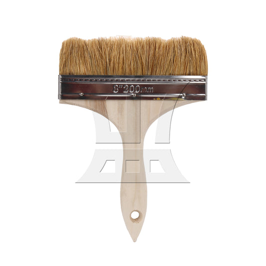 BQLZR 1pc Paint Brush White Hard Bristles 8 Inches Wide for Wall Graffiti, Large Area Coloring