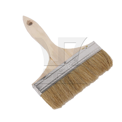 BQLZR 1pc Paint Brush White Hard Bristles 8 Inches Wide for Wall Graffiti, Large Area Coloring