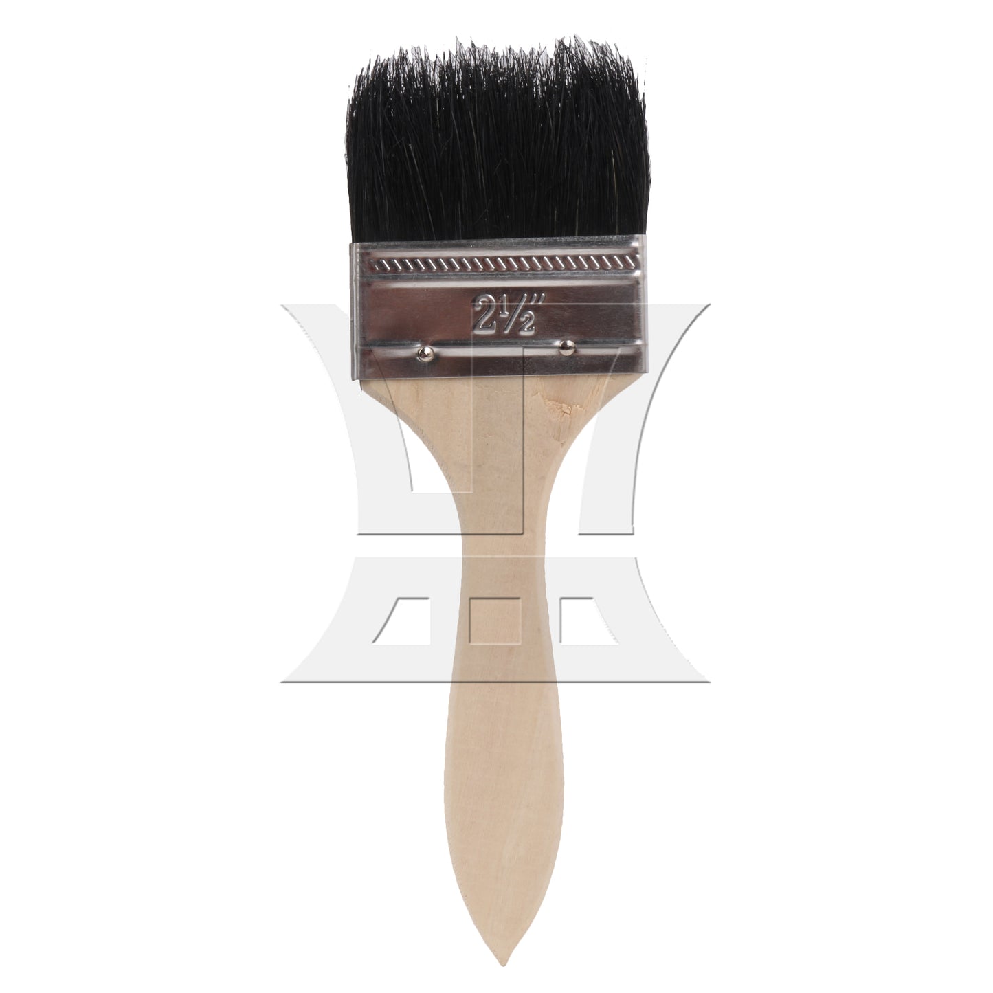 BQLZR  1pc Paint Brush Black Hard Bristles 2.5 Inches Wide for Wall Graffiti, Large Area Coloring