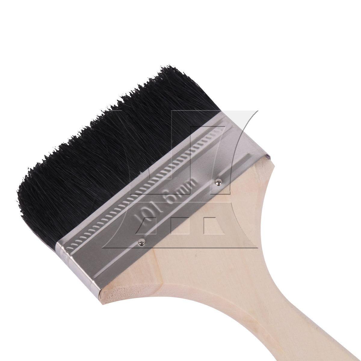 BQLZR 1pc Paint Brush Black Hard Bristles 4 Inches Wide for Wall Graffiti, Large Area Coloring