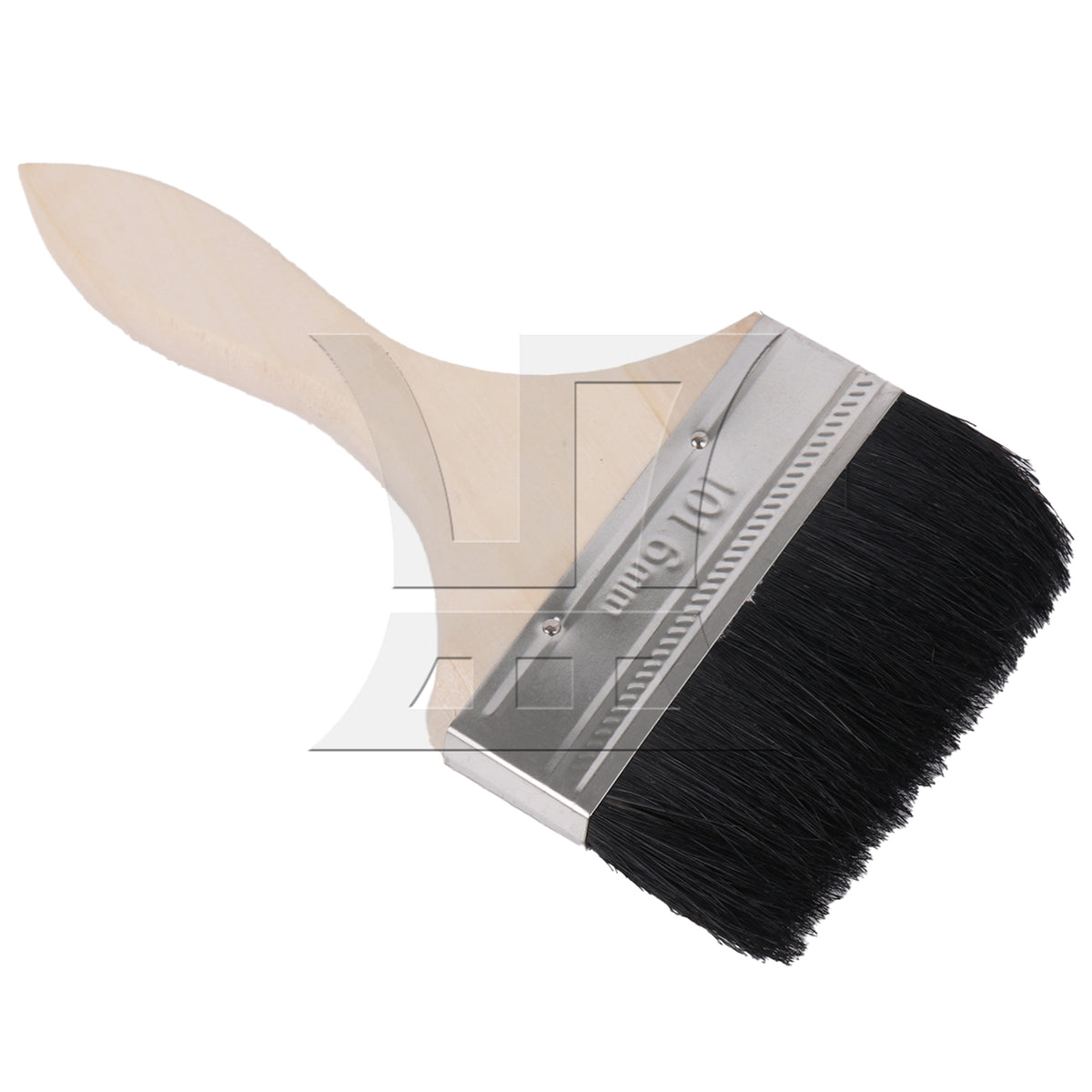 BQLZR 1pc Paint Brush Black Hard Bristles 4 Inches Wide for Wall Graffiti, Large Area Coloring