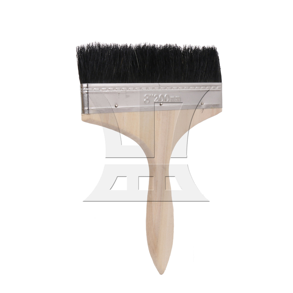 BQLZR 1pc Paint Brush Black Hard Bristles 8 Inches Wide for Wall Graffiti, Large Area Coloring