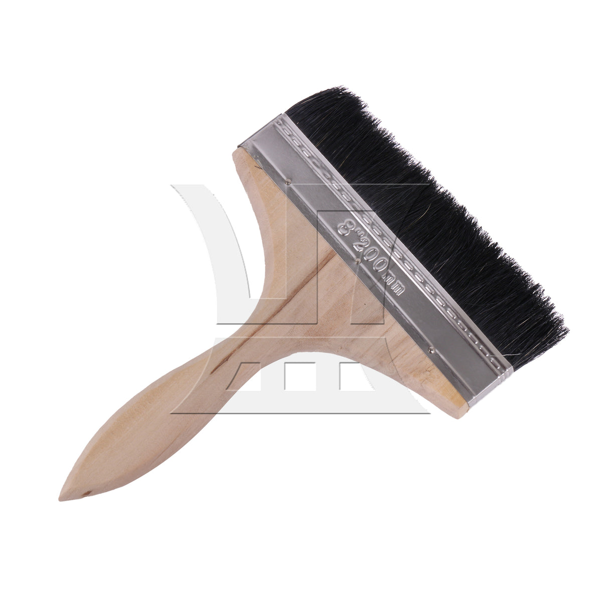 BQLZR 1pc Paint Brush Black Hard Bristles 8 Inches Wide for Wall Graffiti, Large Area Coloring