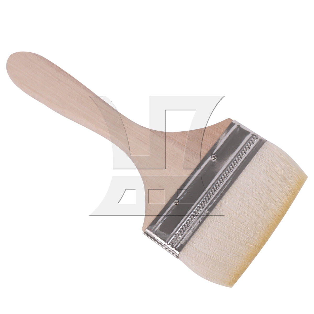 BQLZR 1pc Wool Paint Brush Soft Bristles 4 Inches Wide for Wall Graffiti, Large Area Coloring