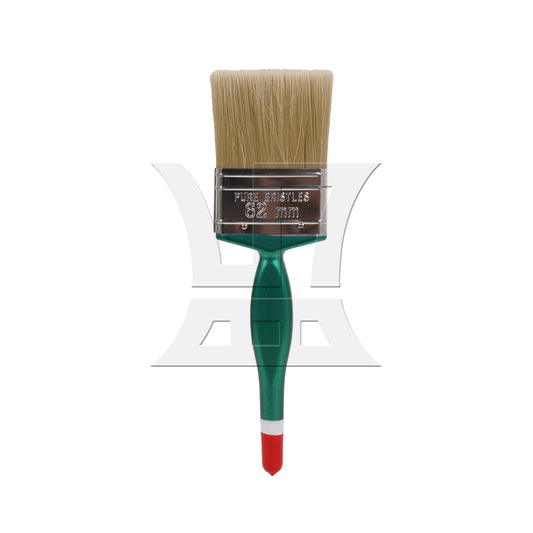 BQLZR 1pc Paint Brush Plastic Handle White Hard Bristles 2.5 Inches Wide for Wall Graffiti, Large Area Coloring