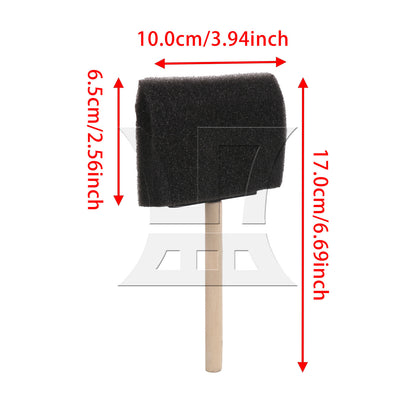 BQLZR 1pc Sponge Brush with Bristles 4 Inches Wide for Wall Graffiti, Large Area Coloring