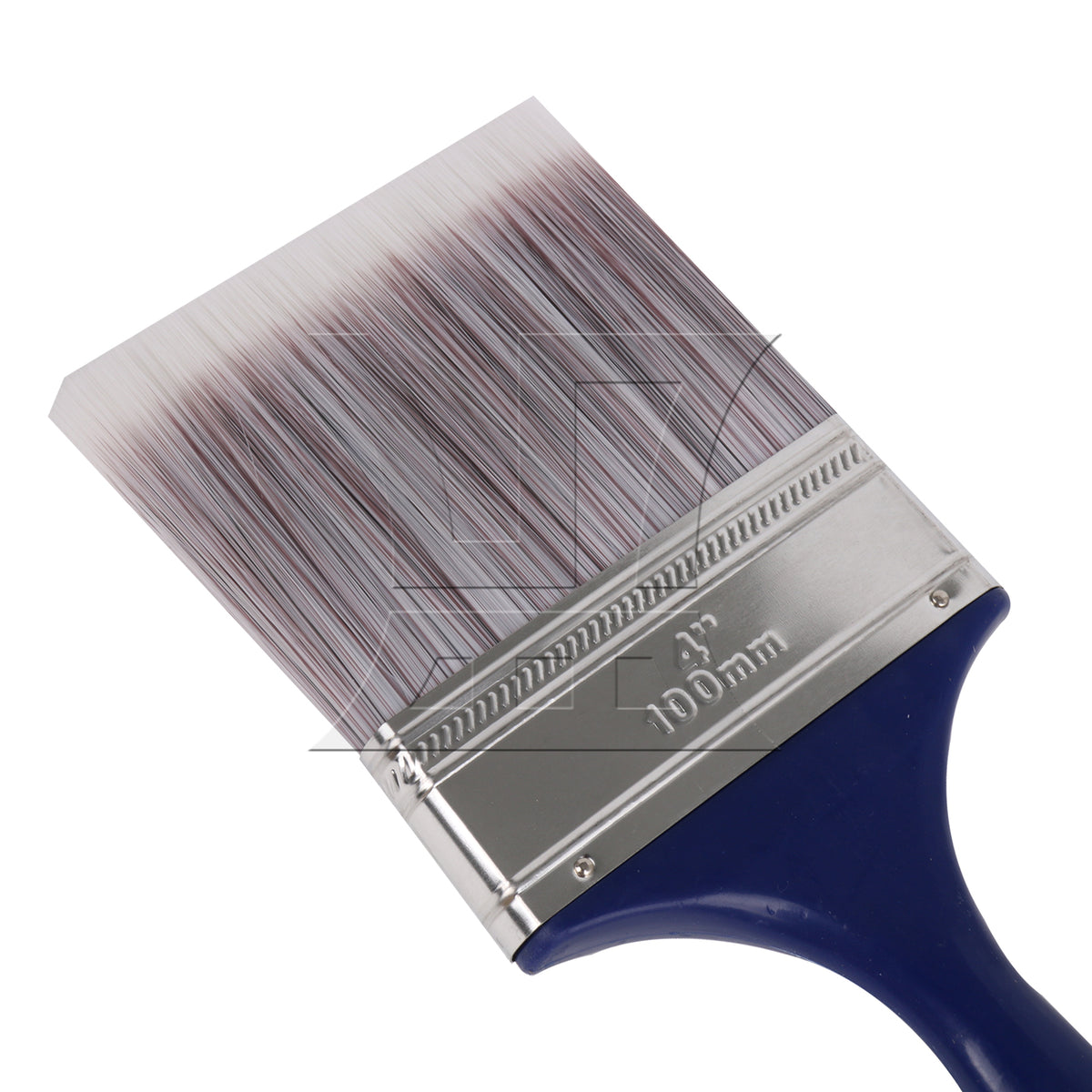 BQLZR 1pc Paint Brush Blue Rubber Handle Bristles 4 Inches Wide for Wall Graffiti, Large Area Coloring