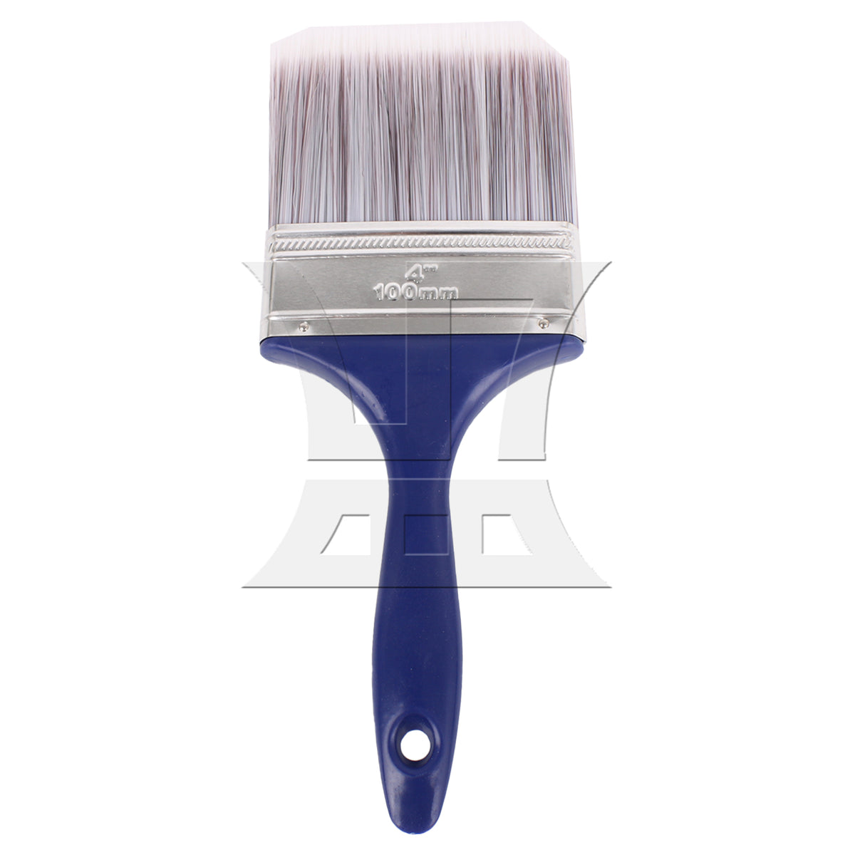 BQLZR 1pc Paint Brush Blue Rubber Handle Bristles 4 Inches Wide for Wall Graffiti, Large Area Coloring