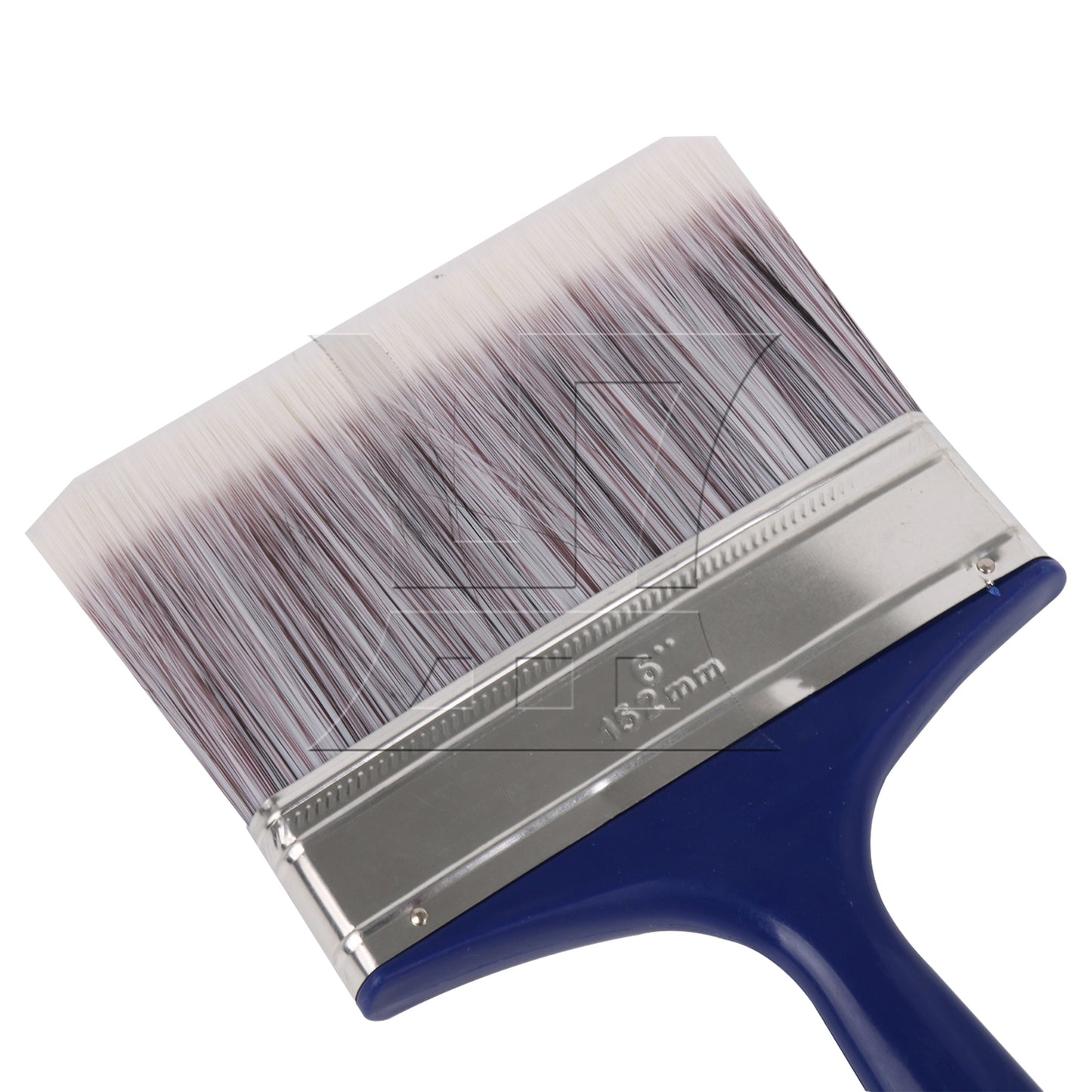 BQLZR 1pc Paint Brush Blue Rubber Handle Bristles 6 Inches Wide for Wall Graffiti, Large Area Coloring