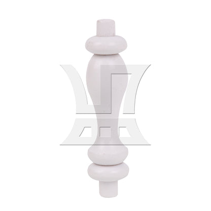 BQLZR 1PC Wooden Balusters Spindles White for Kitchen Windows Woodworking 7.4x1.8cm