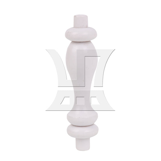 BQLZR 1PC Wooden Balusters Spindles White for Kitchen Windows Woodworking 7.4x1.8cm