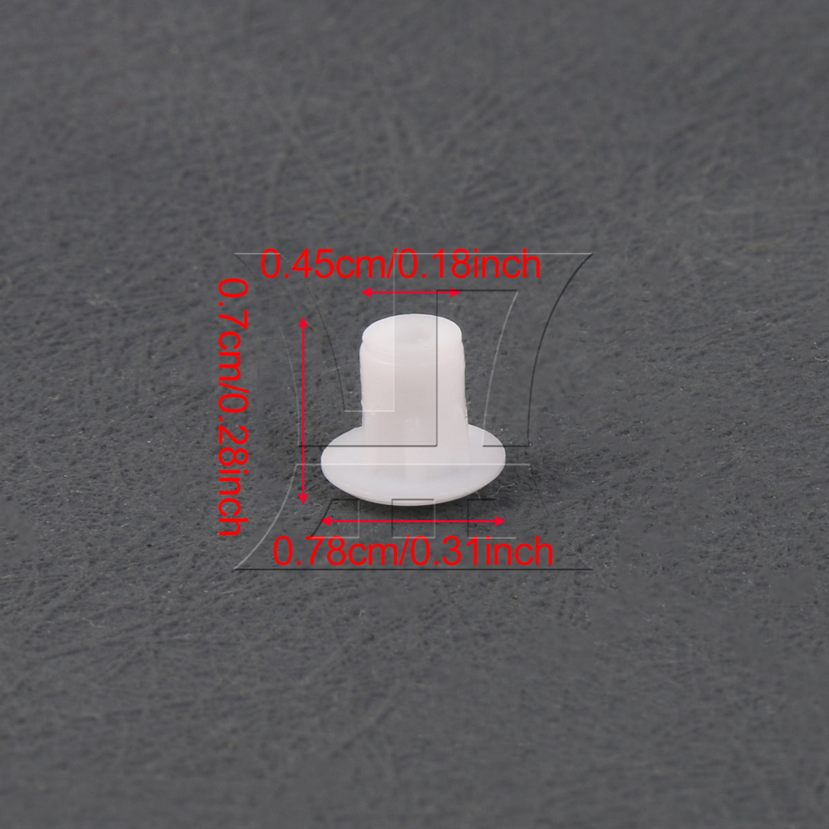BQLZR 1pc Furniture Plastic Hole Plug 4.5mm White for Shelves Cabinets