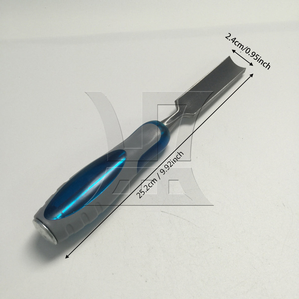 BQLZR 1pc Woodworking Plastic Handle Semicircle Chisel 24mm for Sculpture Art