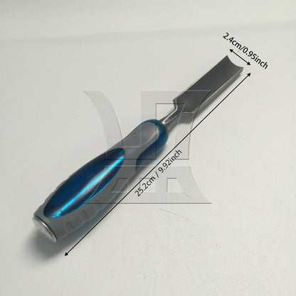 BQLZR 1pc Woodworking Plastic Handle Semicircle Chisel 24mm for Sculpture Art