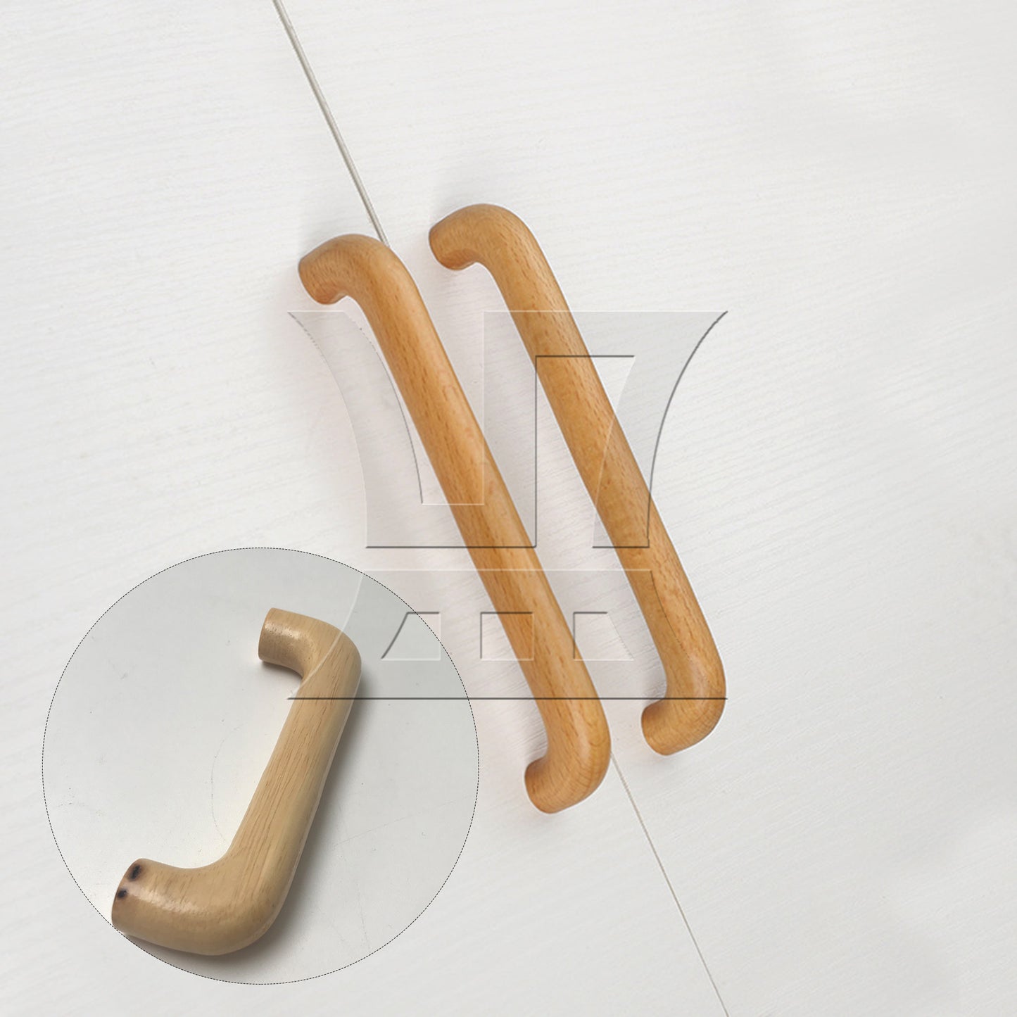 BQLZR Wooden Drawer Pulls Handle 9.6cm Hole Spacing for Furniture