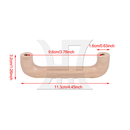 BQLZR Wooden Drawer Pulls Handle 9.6cm Hole Spacing for Furniture
