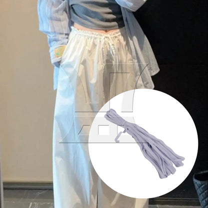BQLZR  1pc Sewing Knit Elastic Band for Wristband Trousers White 1000x0.5cm