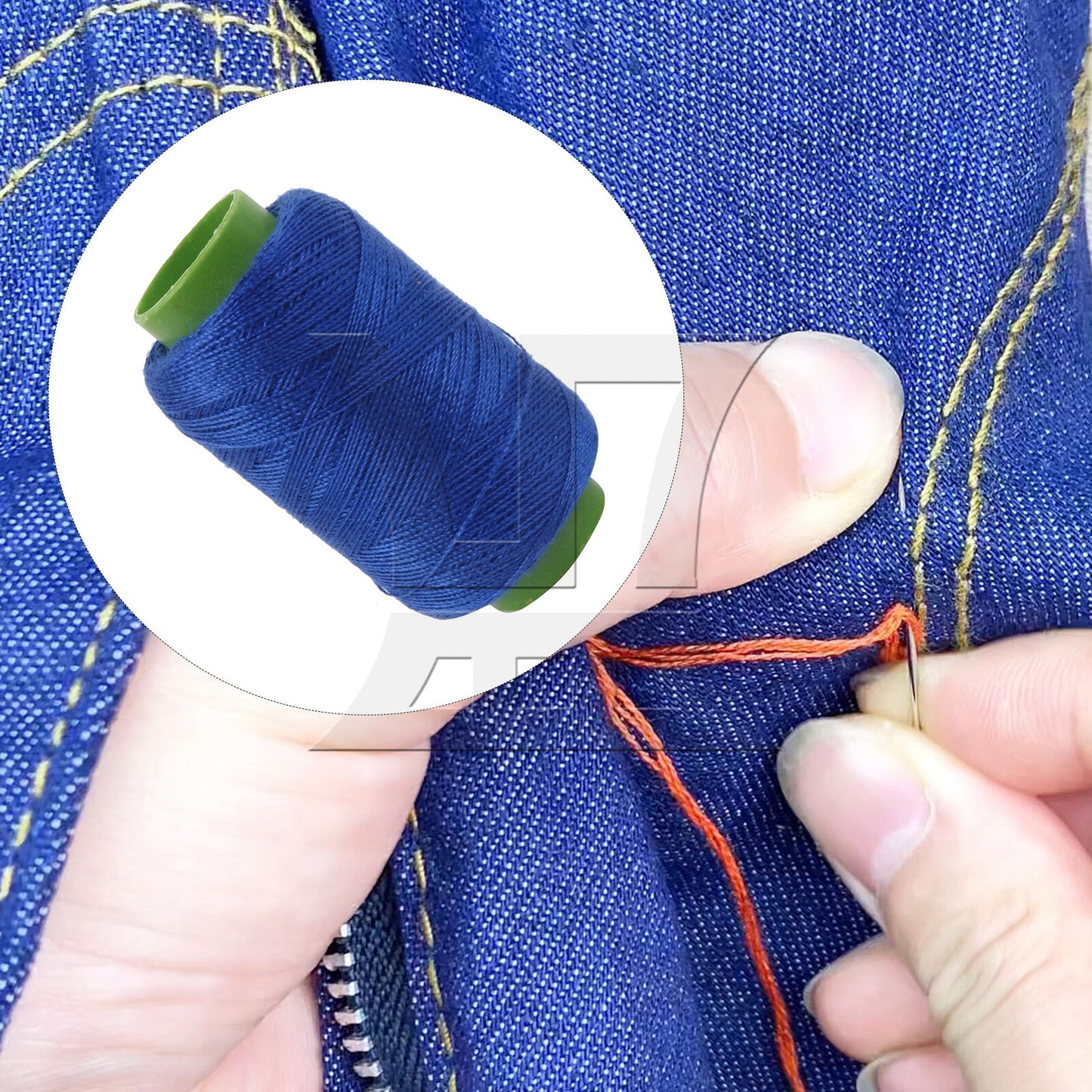 BQLZR Polyester Mini Thread Spool for Beginners Sewing Tools Royal Blue 330 Yards